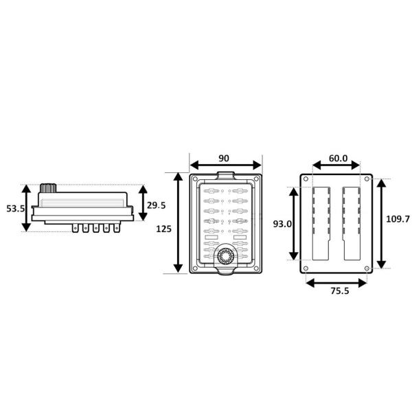 Marine Automotive Car Auto ATC ATO Blade Fuse Box Block LED Waterproof 10 Way Fuse Holder