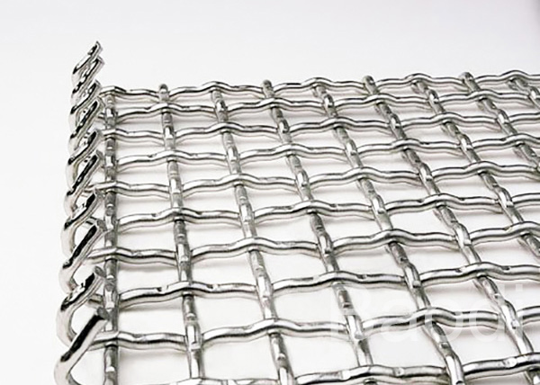 Hot Dip Galvanized Woven Wire Mesh Sheets , Mild Steel Wire Woven Metal Mesh