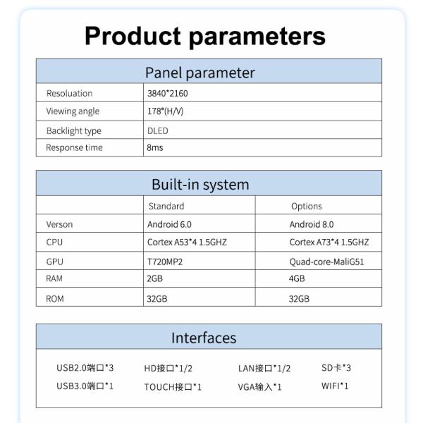 Education Touch Screen Interactive Whiteboard Conference Interactive Flat Panel