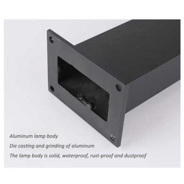 IP65 LED Lawn Lamp 3000k 7 Shaped Seven Watt AC277V H600mm Size