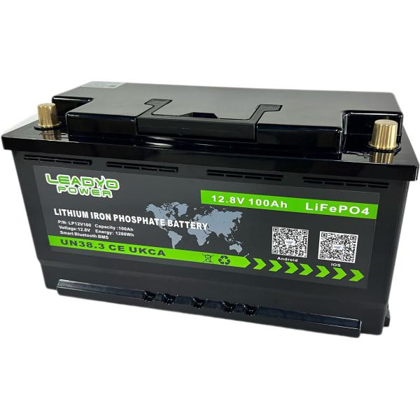 China Bluetooth LiFePO4 lithium Iron Phosphate Battery 12V 100Ah With BMS wholesale