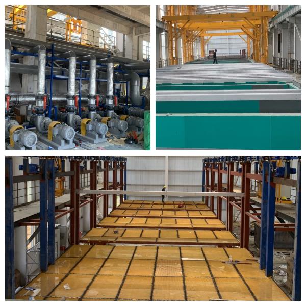 2000T/M solar aluminum frame surface treatment line