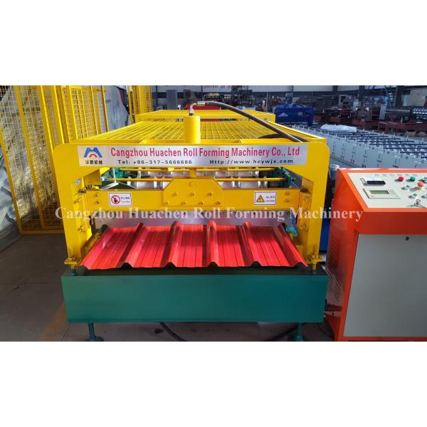 Floor Panel Metal Roll Forming Machine / Roofing Sheet Making Machine 1050 Type