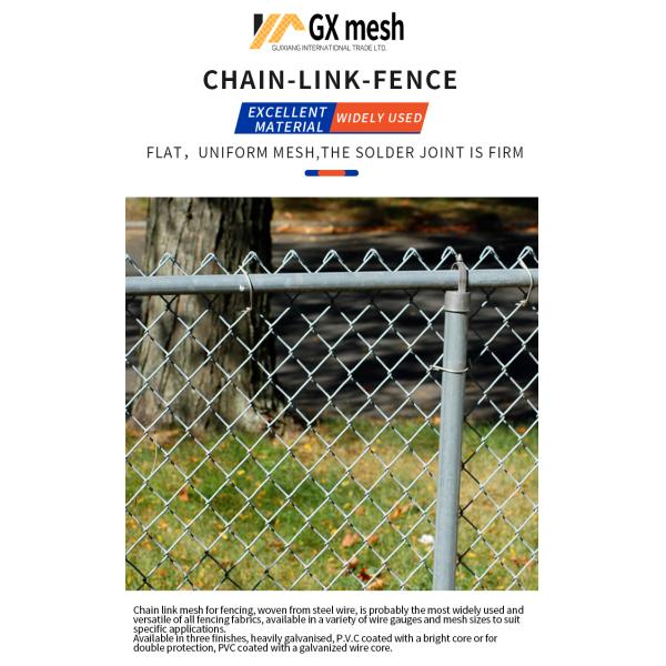 Galvanized Pvc Coated Mesh Rolls Cyclone Wire Chainlink Fence Panels Chain Link Fence