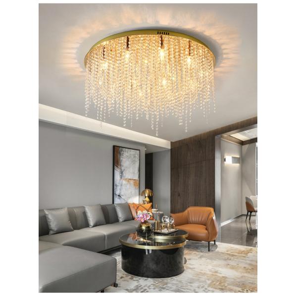 Crystal Chain Ceiling Lights New Lampara Techo for Home Decor guzhen lighting(WH-CA-107)