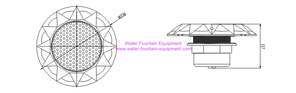 12W 24W 36W Inground Underwater Swimming Pool Lights For Vinyl Or Liner Pools