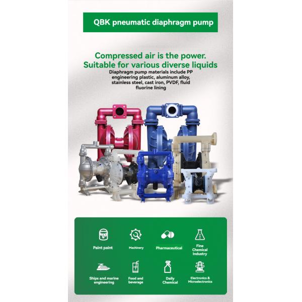 Aluminium Alloy Pneumatic Diaphragm Pump Sewage Impurity Resistant