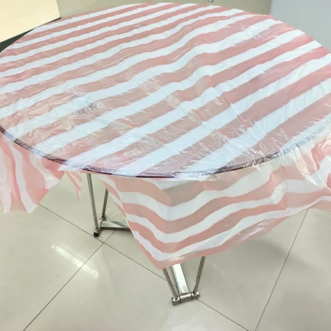 Plastic Disposable Table Cloths Covers, PE Material, Waterproof, Rectangular Heavy Duty, Custom Sizes Available, Pack of 10