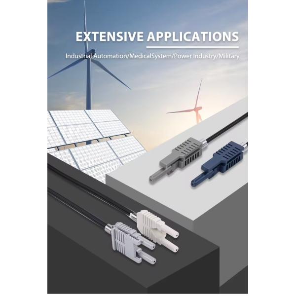 HFBR-4506/4516z Avago Duplex Non-latching Plastic Optical Fiber POF Versatile Link Cable Assemblies Patch Cord