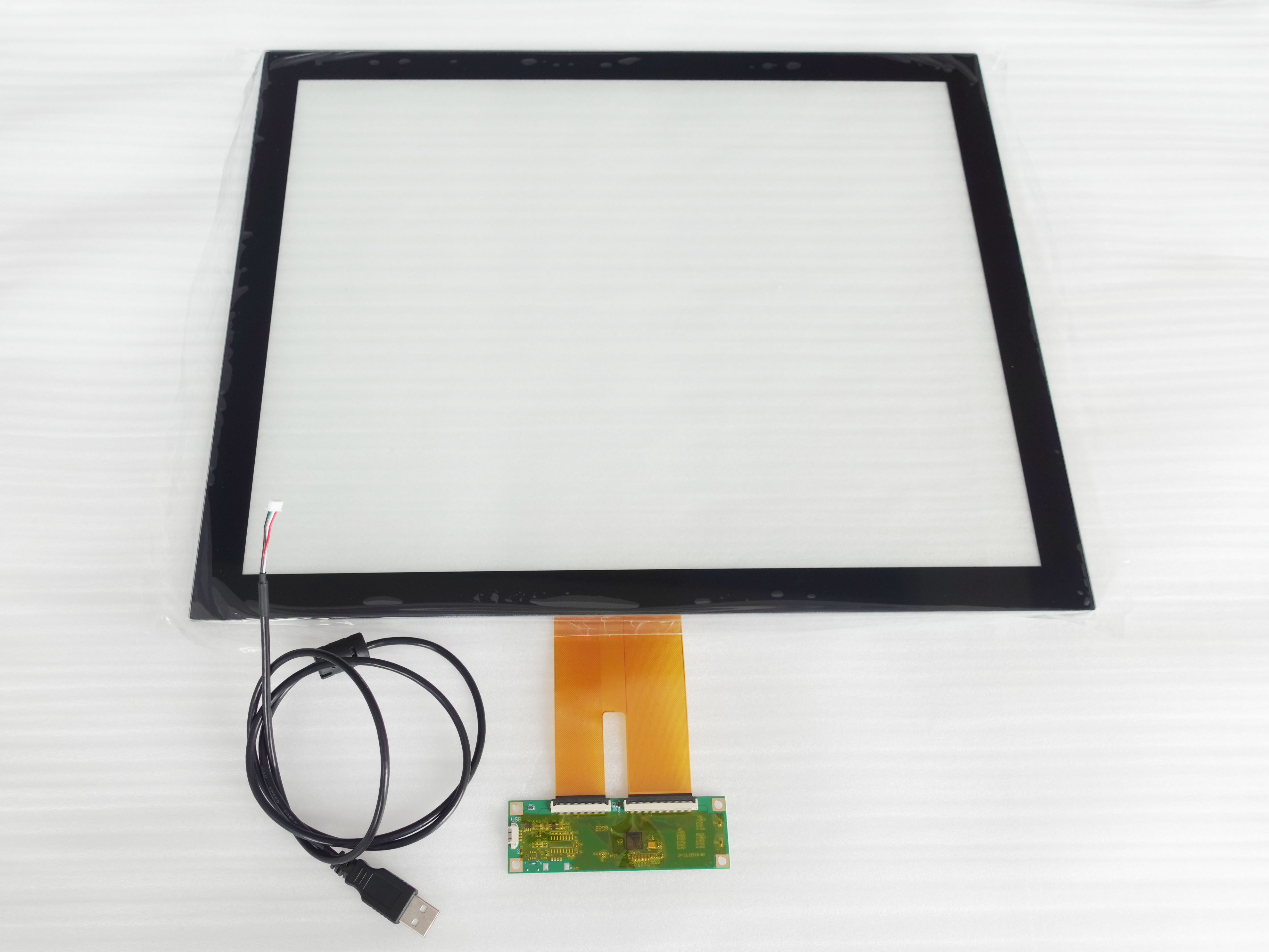 19 Inch AG AF AB Projected Capacitive GFF Touch Panel With Film Sensor