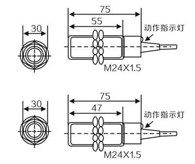 DC Flush Non-flush Capacitive Proximity Sensor Threaded Housing CM12