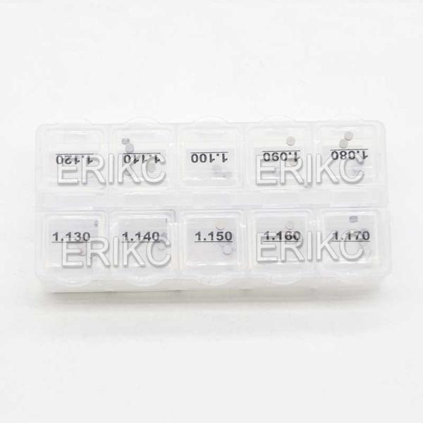 ERIKC Diesel Gasket B16 Fuel Injector Shim Kit 50 Pieces Calibration Shims Washer Size 1.08mm-1.17mm