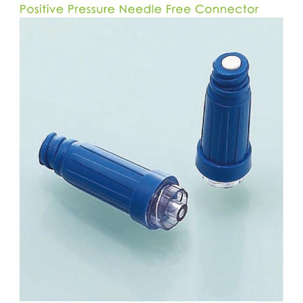 Medical one way extension tube with normal needle free connector luerlock needless connector