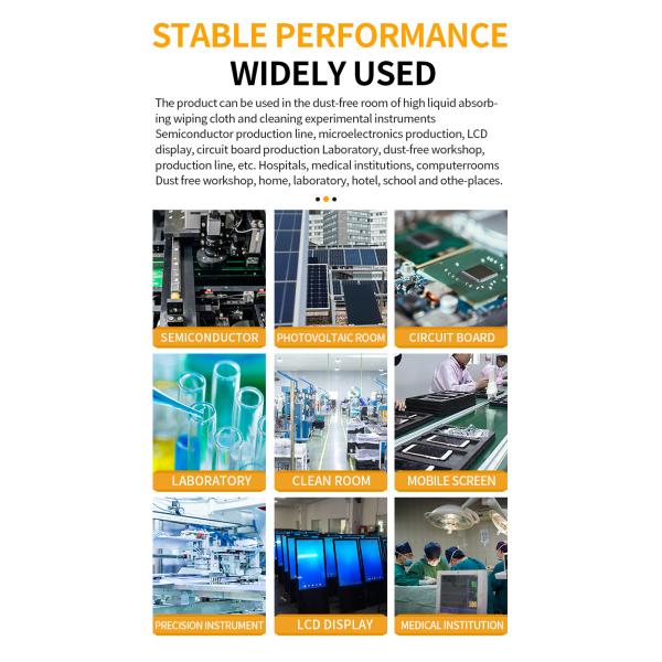 Pharmaceutical Clean Room Wipes Dust Free Paper For Autoclaving 100pcs