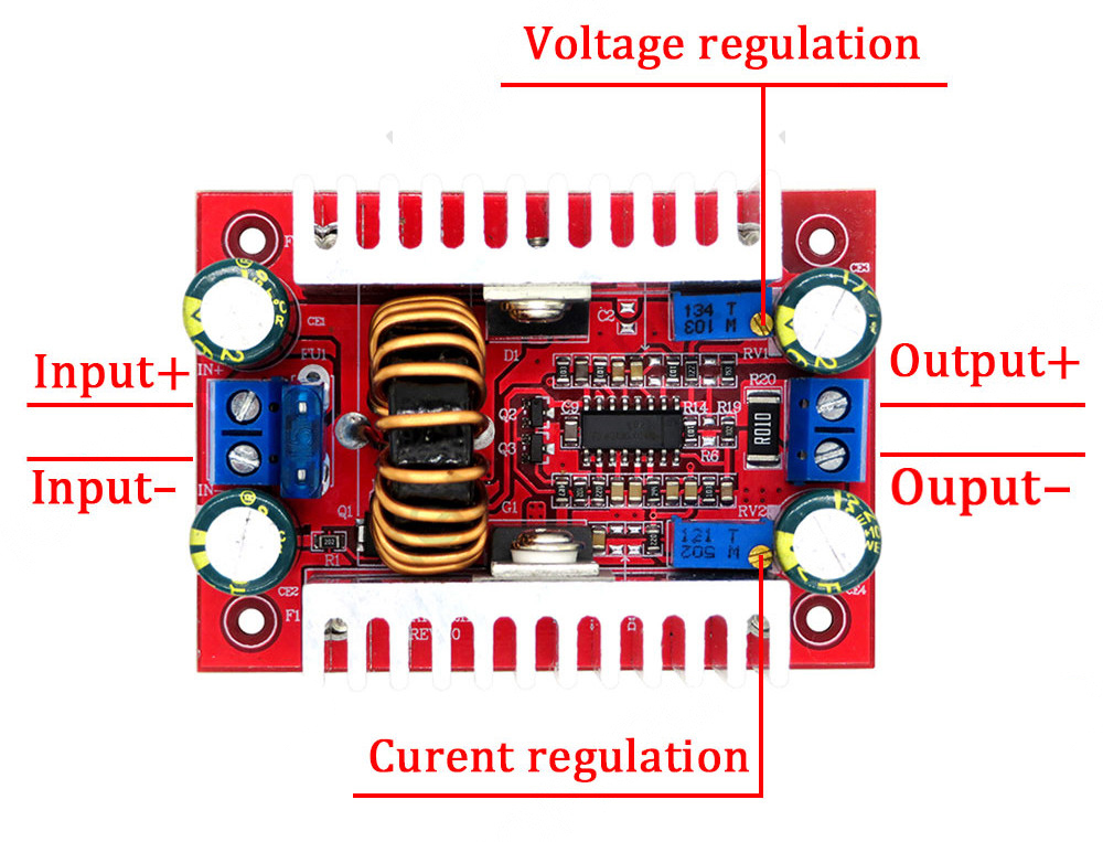 3-5V DC 400W 15A Step-up LED Driver Charger Power Supply Module for Voltage Boosting