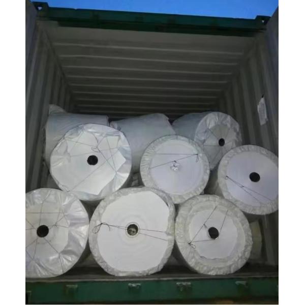 White PP Woven Bag Roll Sack Fabric Waterproof UV Stabilized Customized