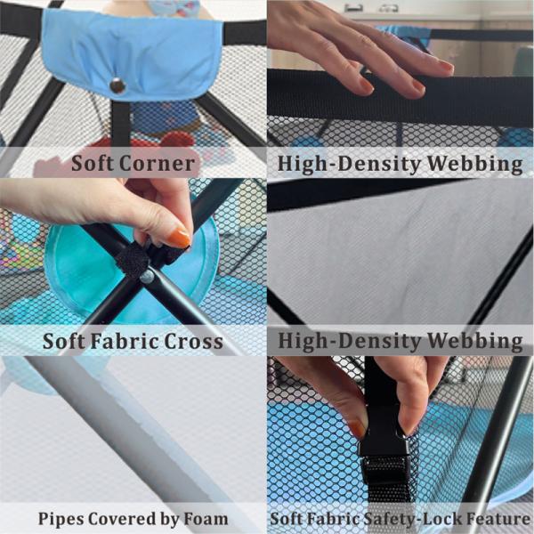 Multiscene Travel Portable Baby Playard With Stainless Steel Tube