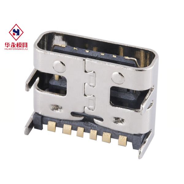 5000 Cycles 16pin Type C Female Smt Usb Connector