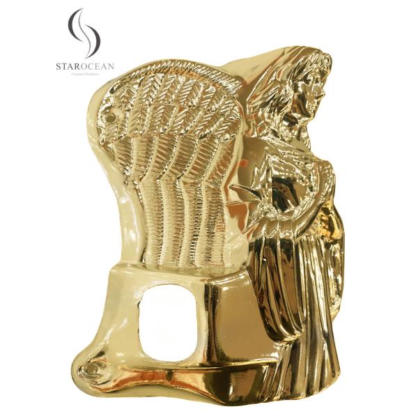 Customized Light Gold Plastic Oversized Coffin Handle For Funeral Ornamentation 19# LG