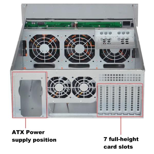 Servers 4U24 Disk Hot Swap Chassis Industrial NVR Storage Case NAS 4U GPU Server Chassis with Private Mold