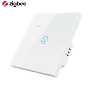 China 86×86mm Zigbee Light Switch FCC 1 Gang 2 Way Smart Switch Timer wholesale