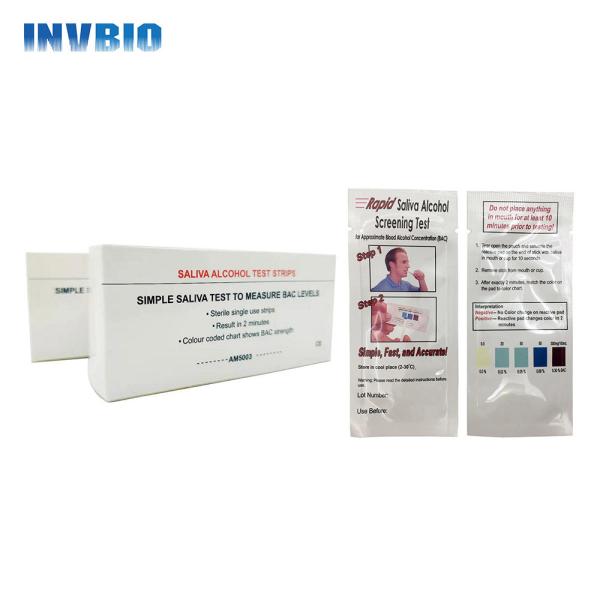 One Step 3.00mm Rapid Test Cassette Reliable Accurate Oral Alcohol Test Strips