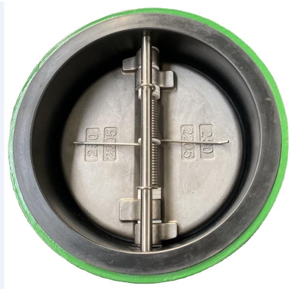 8 Inch DN150 DN300 Ductile Iron DI SS304 Stainless Steel Cf8m Duo Plate Disc Type Wafer Dual Check Valve