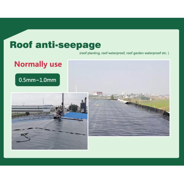 1.5 Mm Waterproof Hdpe Dam Liners Geomembrane Sheet