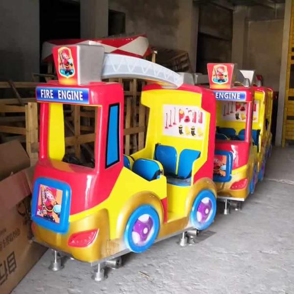 high quality amusement track train children indoor track train playground for sale