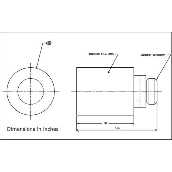 Customized Finger Tip Contact Ultrasonic Transduce 2.25MHz 1/4inch Stainless Steel Probes
