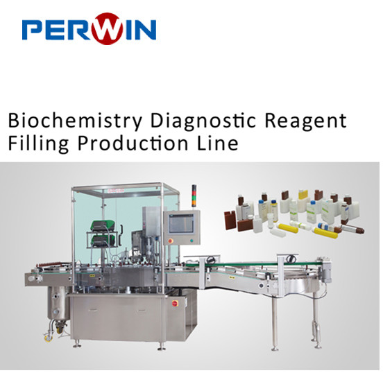 SGS Liquid Filling Line Medical Diagnostic Reagent Bottle / Biochemistry Bottle Filling Line