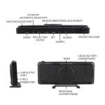 Intelligent Home Small Digital Wireless Room Thermometer Projection Weather