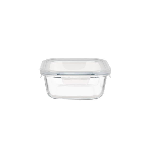 Oven Safe Dishwasher Safe Freezer Safe Glass Food Container with 4 Lock PP Lid for Airtight Food Storage
