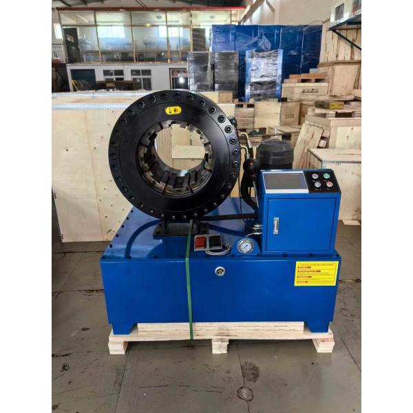 PLC Control System OEM Service Industrial 16 Dies Blue Colors 4 Inch Crimping Range Electric Hydraulic Crimping Tool 0.01mm Accuracy Hose Crimping