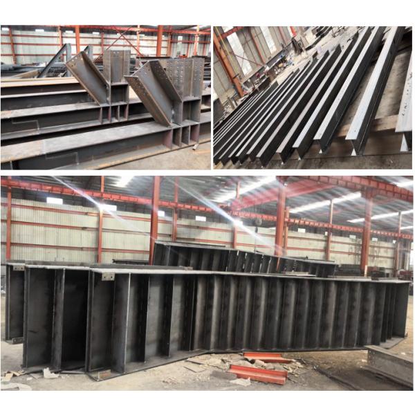 White Light Steel Prefab House Galvanized C Purlin Industrial With Sliding Window