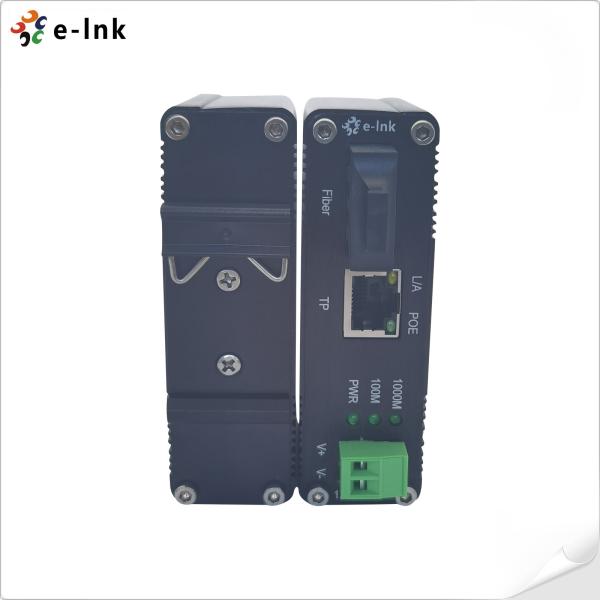 DIN Rail RJ45 3W Industrial Ethernet Media Converter 1000Base-T