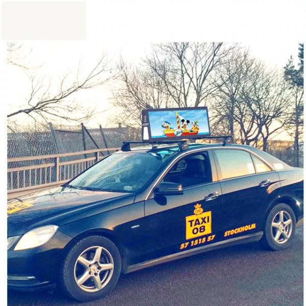 ODM Exterior Rear Window Car Top Led Display Commercial Taxi Advertising Screens 4mm