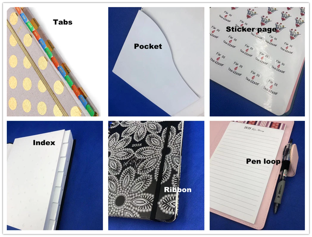 100gsm Organizer Planner Book Hardcover Spiral Binding 148x210mm