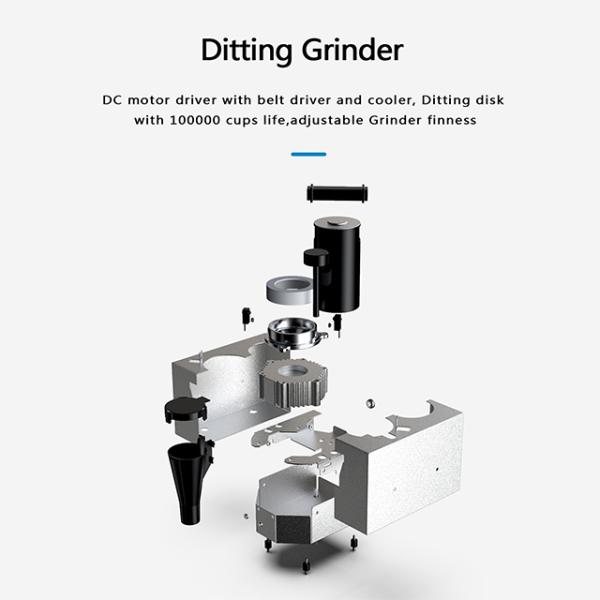 300 Cups Commercial Espresso Coffee Vending Machine Accept QR Code Pay