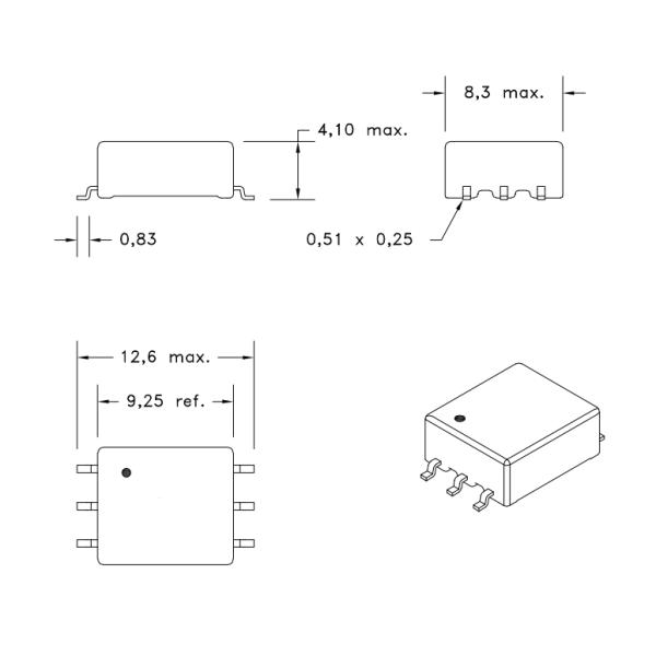 750316029 Gate Drive Transformer MID-PPTI Push-Pull Transformers