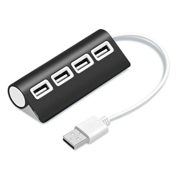 PC Computer Aluminum Alloy 4 Port Usb 2 Hub
