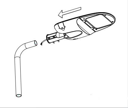 3030 Cree Chips Dimmable LED Street Lights IP66 Horizontal Type 5 Years Warranty