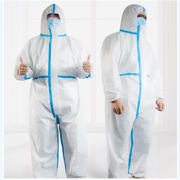 Quick Dry Disposable Protective Suit Medical Isolation Clothing Non Woven Fabric