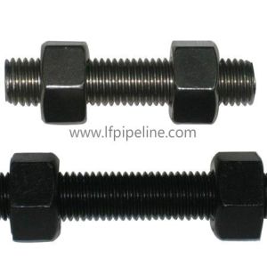 China Black Double Threaded Stud Bolt And Nut Made in China on sale