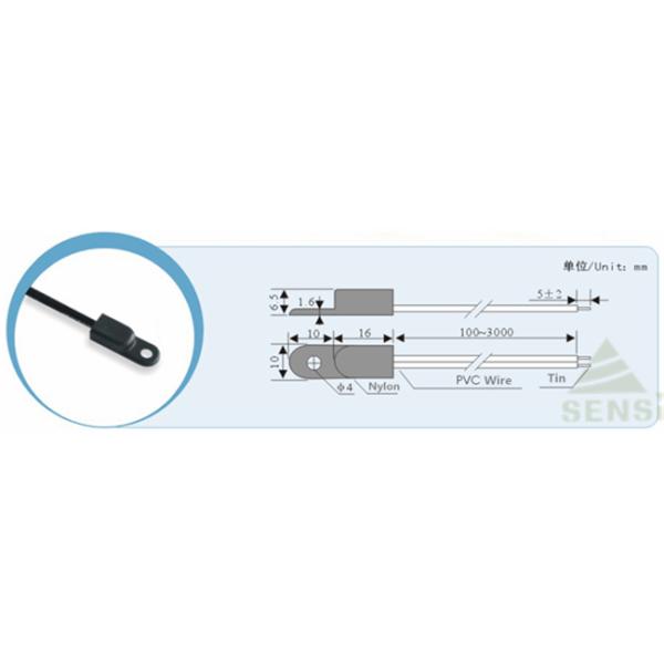 Nylon Ntc Temperature Ring Probe Thermistor Easy Installation