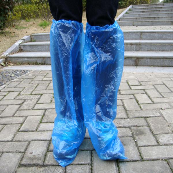 High Elastic Disposable Boot Covers Weatherproof Plastic Shoes Cover