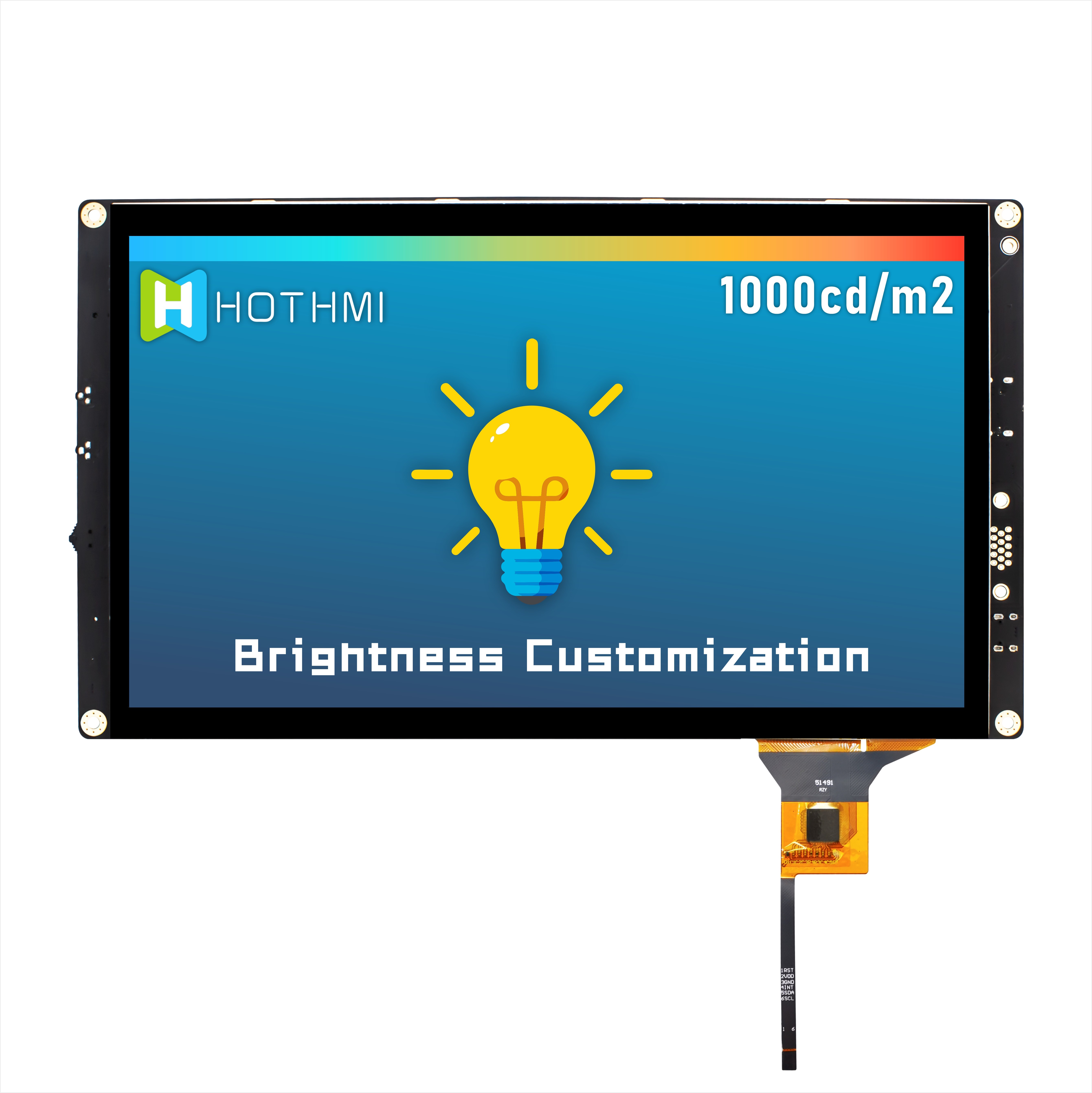 10.1 Inch Sunlight Readable TFT LCD Module | 1024x600 Rsolution Capacitive Touch