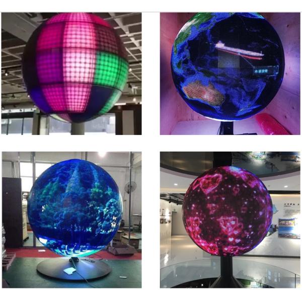 Flexible LED Ball Screen Indoor P1.9 RGB Full Color SMD Globe 0.5m Diameter High Definition