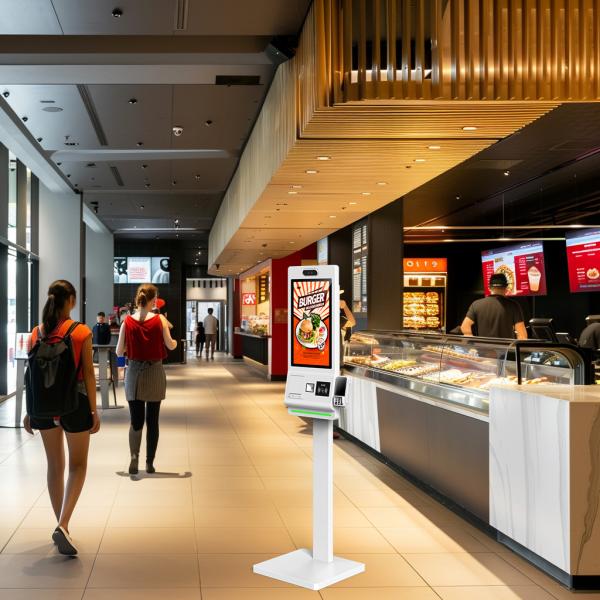 All-in-One Self Service Kiosks with Integrated Thermal Receipt Printer for Fast Food and Retail