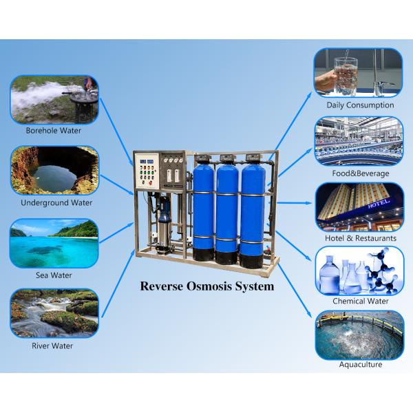 1000Lph Industrial RO Water Treatment System For Water Plant
